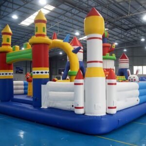 お城がテーマのキッズアクアパーク - インフレータブルウォーターファン -- Fun City 01
