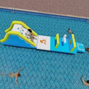 販売のための小型膨脹可能なプールの障害物コース--プール公園 8
