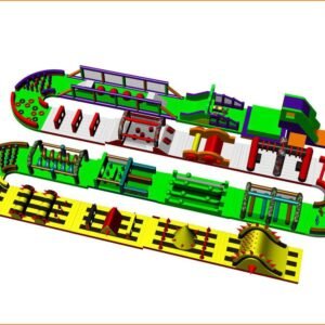 業務用ベストセラー5Kインフレータブルレース-長さ195m（640ft）