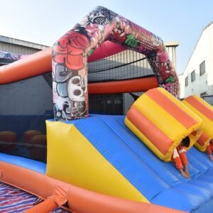 商業膨脹可能な弾力がある城 5k は Bouncia Obstacle-26 によって作りました