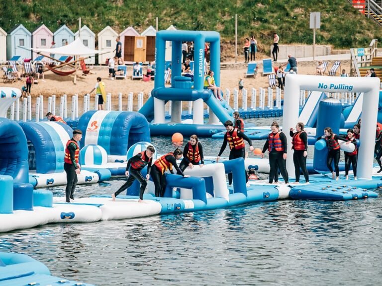 Bouncia Floating Inflatable Obstacle Course Project In Belfast ...