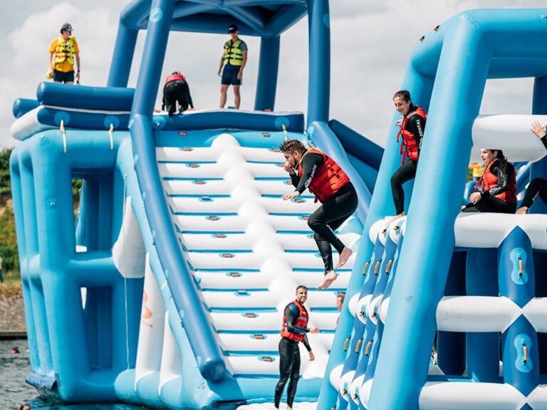 Bouncia Floating Inflatable Obstacle Course Project In Belfast ...