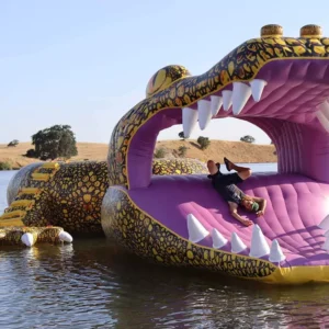 浮遊水公園のための商業注文の膨脹可能なワニ - 注文の Inflatables
