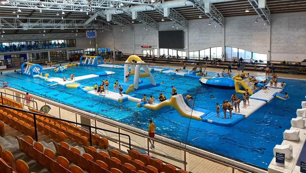 Floating-Pool-Obstacle-Course-Installed-In-An-Indoor-Pool