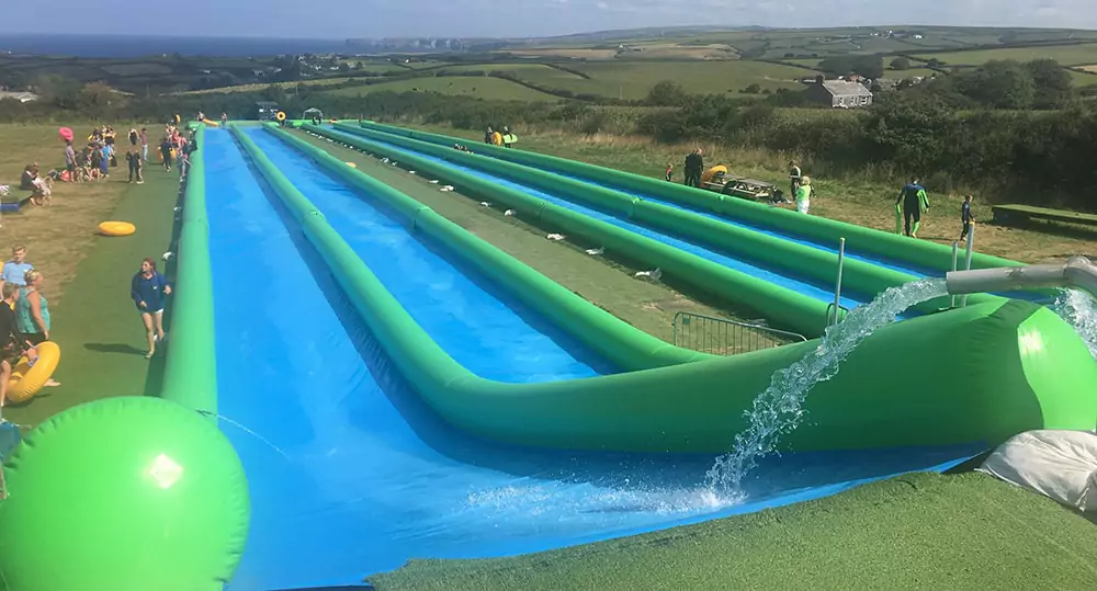 A-Commercial-Slip-And-Slide-With-Water-Jets