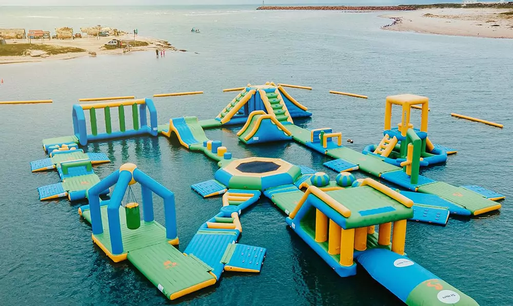 inflatable-water-obstacle-course-floating-in-the-ocean