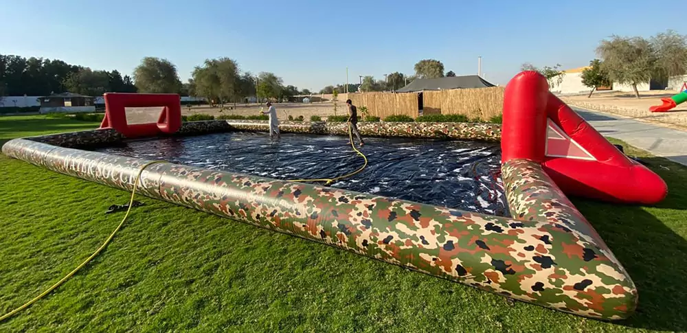 inflatable-soap-soccer-field-for-resorts-and-sports-centers