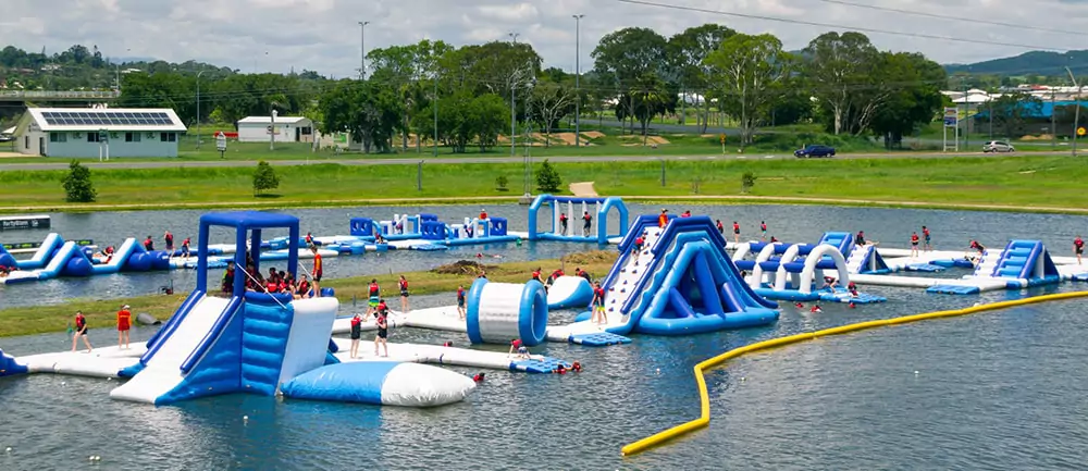 inflatable-aquapark-with-obstacle-courses-and-slides