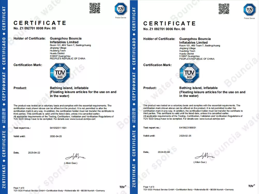 TUV-certificate-for-Bouncia-aquatic-inflatables