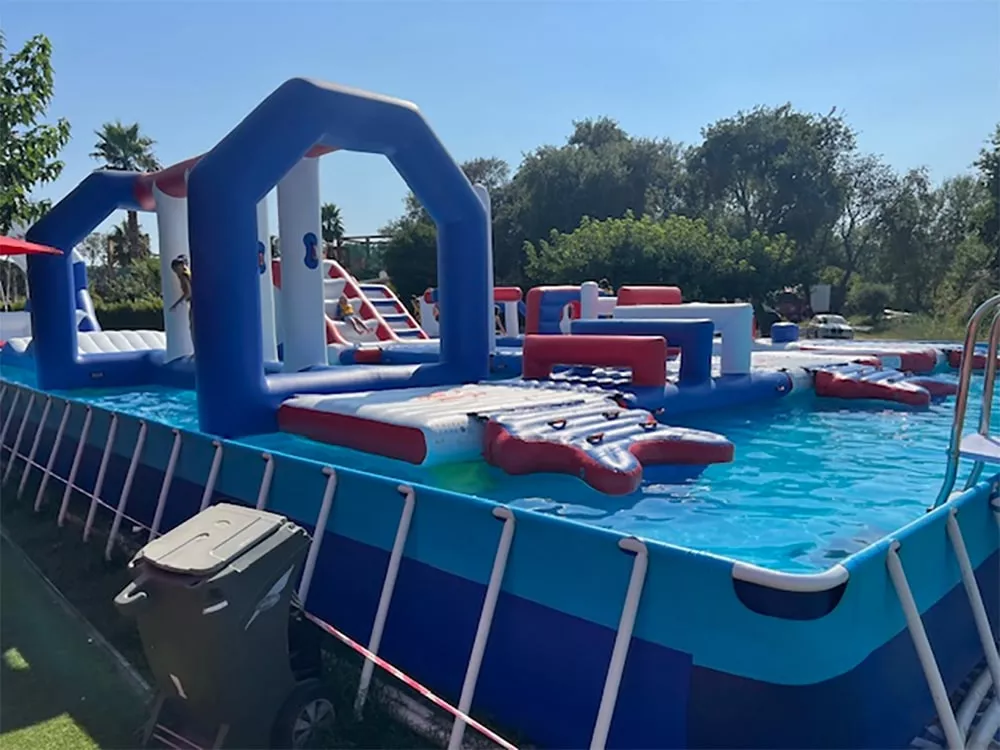 commericial-metal-frame-pool-with-aquapark-inflatables