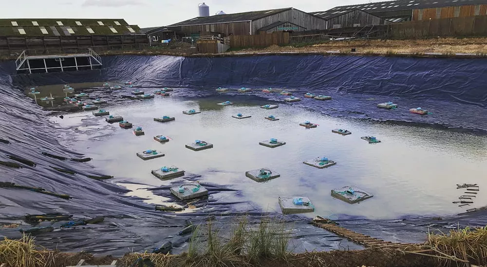 anchors-and-concrete-blocks-installed-during-artificial-lake-construction