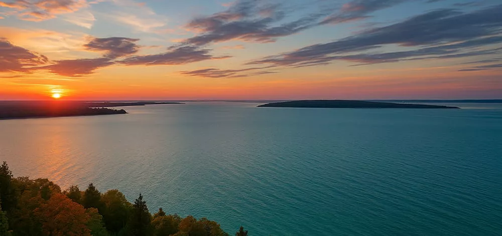 calm-lake-before-floating-water-park-evaluation