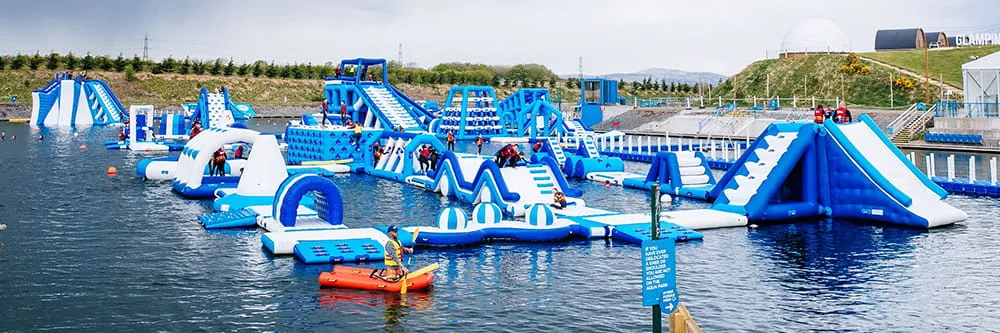 commercial-inflatable-water-park-clear-layout-for-efficient-inspection