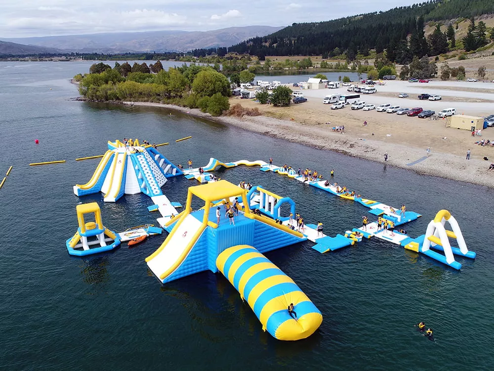 commercial-inflatable-water-park-with-water-blob-launcher