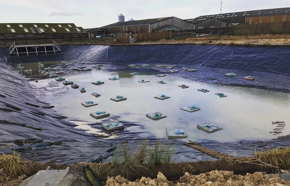 inflatable-water-park-concrete-block-anchoring-system-installation