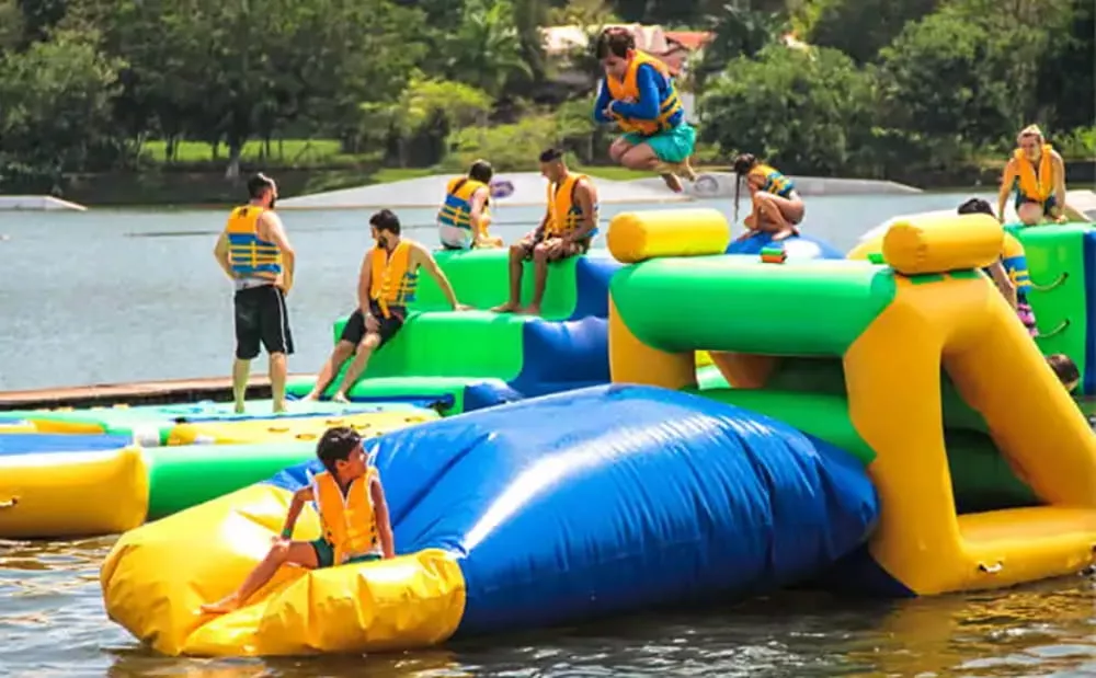 different-age-groups-enjoying-an-inflatable-water-park