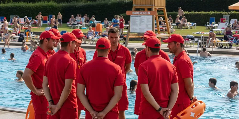 staff-pre-opening-briefing-inflatable-floating-water-park