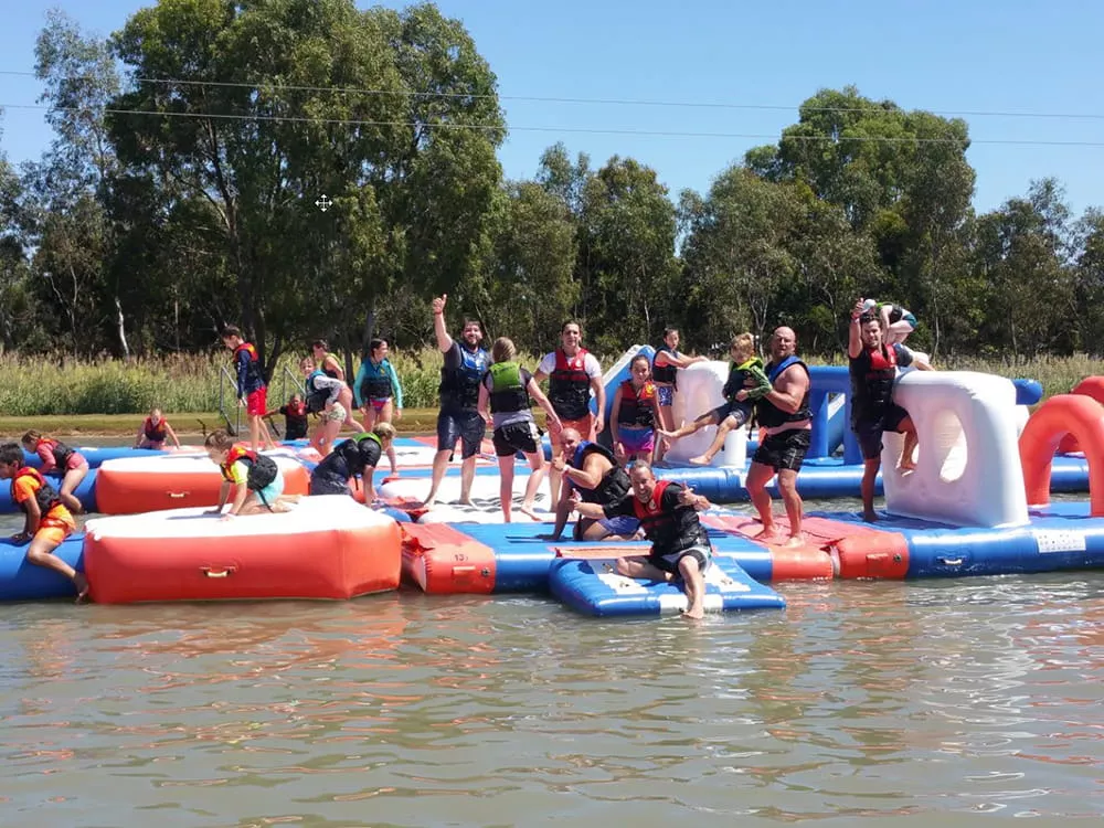 operating-commercial-inflatable-water-park-with-guests
