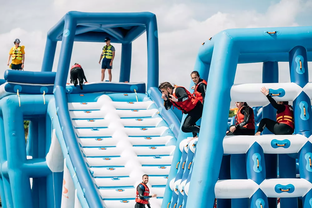 Inflatable-Aqua-Park-challenge-course-for-active-visitors